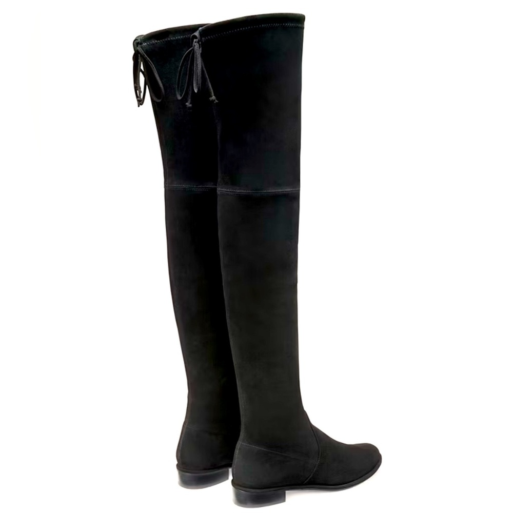Stuart Weitzman Lowland Boot in black suede